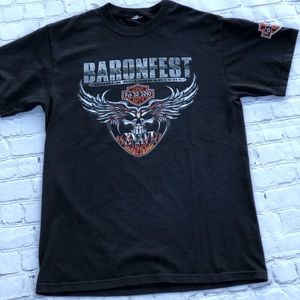 Black Baronfest World Headquarters Harley Shirt
